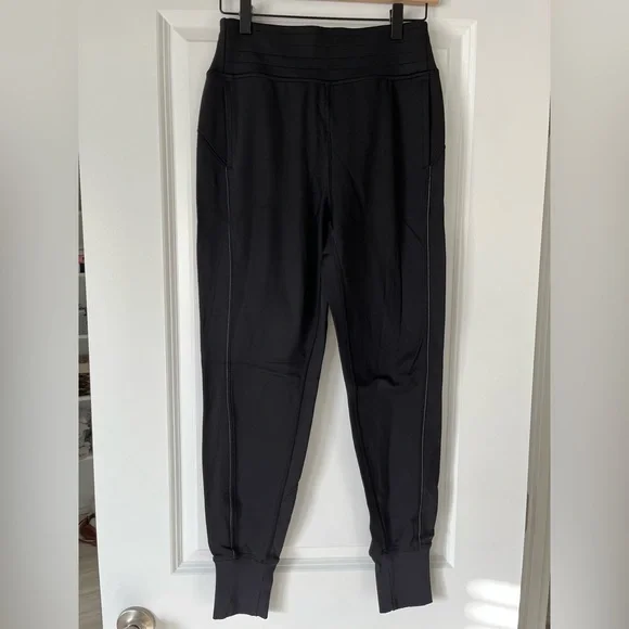 Fleece Lined Black Joggers - Picture 5 of 11